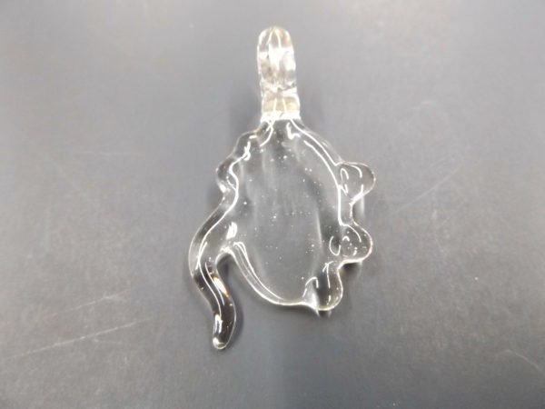 Clear Hand Blown Necklace Pendant